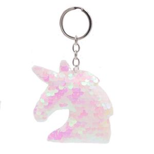 Sevimli Unicorn Keychain Glitter Pompom Pullar Konuk Kadınlar İçin Anahtar Yüzük Hediyeleri Düğün Hadi Sendika Araba Çantası Aksesuarları Ana Zincir 3144