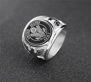 Officers United States Marine Corps USMC ring US Navy USN Military ARMY Anchor Firefighter Men's ring Stainless Steel Jewelry8540603