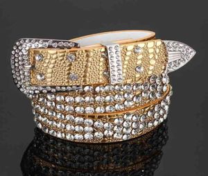 2021 Luxury Men and Women Leather Color Diamond Pearl Head Belt Jeans Byxor Fashion Female Digner Belt Sal Products83832825212044