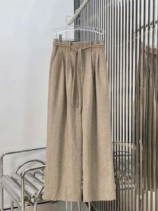 Women's Pants 2023 Autumn/Winter Strap Herringbone Pattern 1122