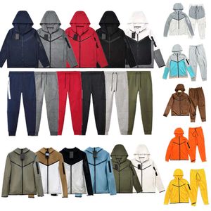 %50 indirim ~ Tech Hoodie Trailsuit Erkek Kadın Polar Pantolon Pantolon Jogger Pantolon Tasarımcı Erkeklerin Trailsuits Ceket Rüzgar Kesici Çok Boyu