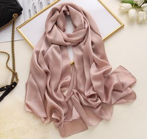 Sciarpa Hijab musulmana oversize semplice Sciarpa di chiffon a bolle Sciarpa per capelli Scialli e involucri Foulard solido Femme Sciarpe di pashmina Headsc7128464