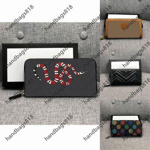 Carteiras de grife de grife Homem bolsa longa carteira única bolsas duplas dobradas mulheres curtas Padrão clássico inteiro animal cor sólida cor pl262p