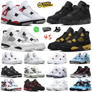 Do Sneakers Basketball 4s Buty Żagl Mocki Gardzie Chyśni szary rozgwiazda UNC OREO BLAIL CAT Black Cat Shimmer Dark Mocha Sport Treners 2023