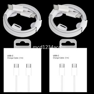 1M 2M Carga rápida USB C a USB-C Tipo c Cables PD Cable para Samsung galaxy s8 s10 s22 s23 s24 Note 10 20 Xiaomi Huawei P40 Lg M1 con caja