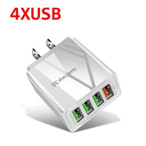 4XUSB 벽 충전기 어댑터 USB C 빠른 여행 충전기 파워 어댑터 15 Promax Samsung Huawei Moto Android PC