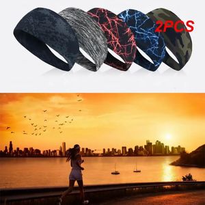 2PCS Men Headband Absorbent Cycling Yoga Sweat Sport Sweatband For and Women Hair Bands Head 231226