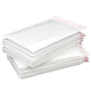 Bubble Mailing Bags Mailer Versandtaschen weiß gepolsterte Umschläge Wasser Poly Blasen Selbstverschließung Mailing -Umschläge Mjese xdavu