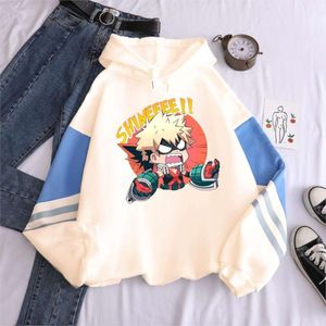 Janpan Anime My Hero Academia Bakugou Katsuki Printed Moletom Women Winter Oversized Streetwear Sweatshirt Male Hoodies