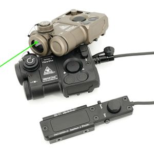 Tillbehör AirSoft Tactical Pointer Persst4 Green Generation 3.0 AIMING LASER IR DESITITATOR ZENITCO LIGHT PERST4 med KV5PU -switch