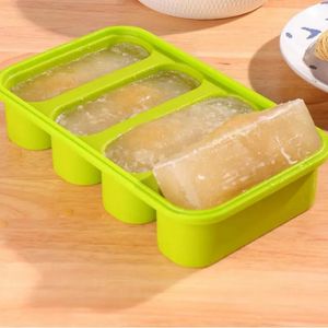 Verktyg glass verktyg mat sås jätte förvaringsrum med lock cozinha silikon frysfack super stor soppa isbit bricka mat frysning