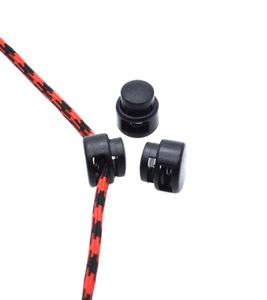 NEUE 100 teile/los Kunststoff Schnur Stopper Toggle Clip Schwarz Für Paracord Größe 14mm 14mm 6421097