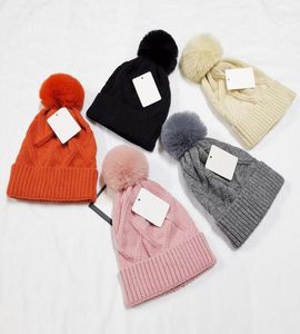 New Fashion Hair Ball Beanie Brand Men Women Winter And Autumn Warm High Quality Breathable Fitted Bucket Hat Elastic With Logo Kn5566136