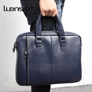 Valigetta uomo valigetta per lapide in pelle autentica borsa per laptop per ufficio borsa per uomini valigetta in pelle di mucca grande borsa da uomo da uomo
