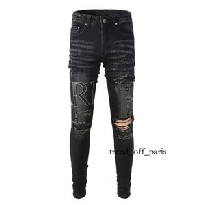 Designer Amirs Jeans für Herren Jeans Wanderhose Zerrissene Hip Hop High Street Fashion Marke Pantalones Vaqueros Para Hombre Motorrad 533 381