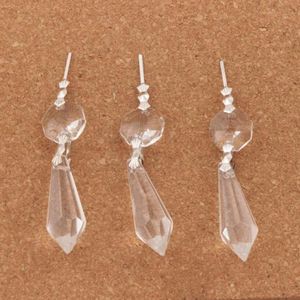 30pcs lot Large Clear Chandelier Glass Crystals Lamp Prisms Parts Hanging Drops Pendants Jewelry Findings Components207H