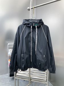 ファッションブランドのベールジャケットスタンドカラージャケットパッチワークフード付きカジュアルルーズファッション汎用トレンチコート汎用ジャケット