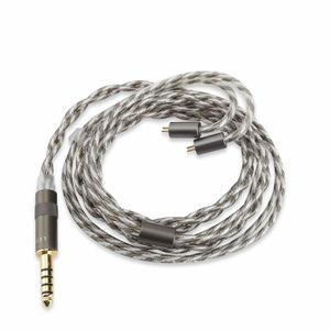 Earphones LETSHUOER M5 audio 3.5mm cable or 4.4mm balanced headphone cables with 2 pin connector 392 strands silverplated copper cable