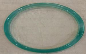 Bangle 1st Natural 5455mm Chinese Green Hand Carved Jadeite Armband Trum222592774