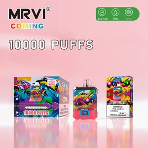 Оригинальный MRVI COMING puff 10K одноразовый vape puff 15k 12k puff ecig puffbar 5% 650 мАч перезаряжаемый аккумулятор с умным экраном vapme mrvi bar vapes