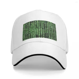 Boll Caps Matrix Code Cap Baseball Funny Hat Elegant Women's Hats Men's