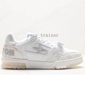 2023 Luxury designer casual shoes Embossed Trainer Sneaker triple white pink sky blue Abloh black green yellow denim low Virgil mens sneakers women trainers 03