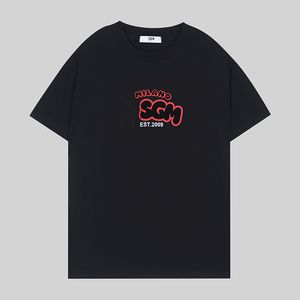 デザイナーTシャツサマールーズアンチシュリンクMSGMS 2000mm510-200002-99メンズシャツコットンレタープリントTシャツサイズS-3XL JKFF