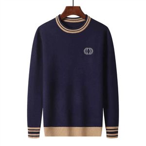 Sweaters 2324 Brand Crew Neck Sweater Men's Women's Classic Letters Casual Napped Men Autumn and Winter Warm Sweaters Soft Knitted Pullove