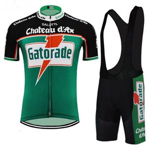 Chateau d'ax gatorade conjunto camisa de ciclismo da equipe dos homens ropa ciclismo mtb roupas da bicicleta 2022 ciclismo uniforme245v