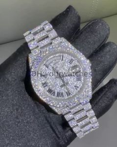 Luxury Mens Watch Movement Watches Menwatch Iced Out Watch Moissanite Watch Wristwatch Automatique Montre Designer Relógios para homens Diamond Watch Montre de Luxe 051