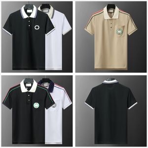 Erkek Stilist Polo Gömlek Lüks İtalya Erkekler Giyim Kısa Kollu Moda Kısa Kollu Moda Kırış100% Pamuklu Erkekler Yaz T gömlek Birçok renk M-3XL