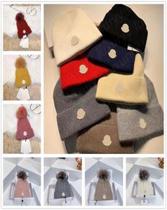 New Designer fashion beanies hats Men039s and women039s models bonnet winter beanie knitted wool hat plus velvet cap skullie8145329