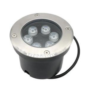 مصابيح 6*1W 6W LED تحت الأرض AC85 ~ 265V مقاوم للماء IP67 في الهواء الطلق مسار الحديقة المدفونة بقعة إضاءة إنغال