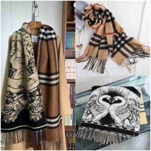 Scarves Women Scarves Designer Classic Black Scarf Fashion Brand Men Cashmere Scarves for Winter Womens and Mens Warhorse Pattern Christmas Gift Ac5o