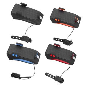 Supporti Luce per bicicletta multifunzione Ricaricabile tramite USB Lampada da testa per bici a LED Supporto per telefono per corno Powerbank 4 in 1 Supporti per celle anteriori per ciclismo MTB