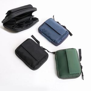 Briefcases New Japanese Men's Nylon Wallet Korean Youth Mini Purses Unisex Handbag Casual Student Business Card Holder Novelty Money Bag