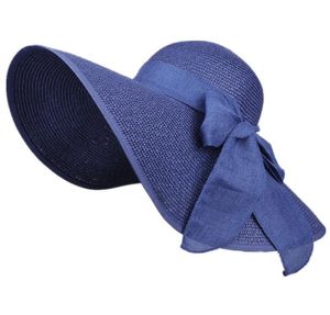 Tutta la moda estiva cappelli di paglia flosci casual vacanze viaggi cappelli da sole a tesa larga cappello da spiaggia pieghevole per le donne con testa grande9109453