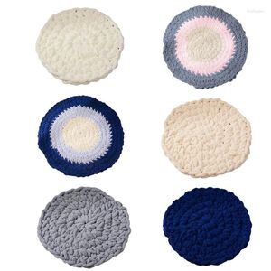 Pillow Nordic Woven Plush Round For Seat Winter Warm Knotted Braided Playing Nursery Rug Couch Sofa Floor Chair Pad Home