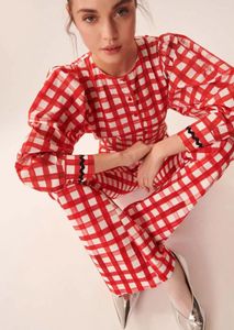 여자 2 피스 바지 형식적인 기질 2 피스와 함께 개인화 된 오리지널 격자 무늬 셔츠 넓은 다리 세트