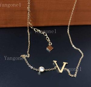 Moda vintage carta pingente colares de aço titânio curto corrente colar jóias casal presente natal alta qualidade5751043