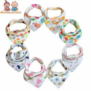 20pclot babadores de bebê 100 algodão triângulo cabeça cachecol menino lenço menina babador bandana drible babador 231225