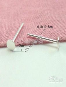 20pcllot 925 Srebrne kolczyki Odkrycia paznokci Złącza do DIY Craft Fashion Biżuter Prezent 3 mm W2951421601