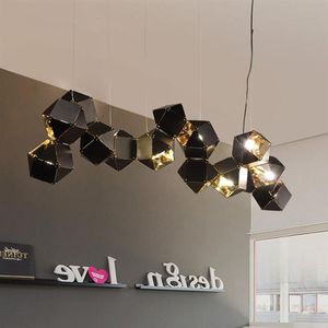 Modern Metal Creative Pendant Light for Living Room Dining Room Circular Design Hanging Lamps Home Decoration Lighting Fixtures236M