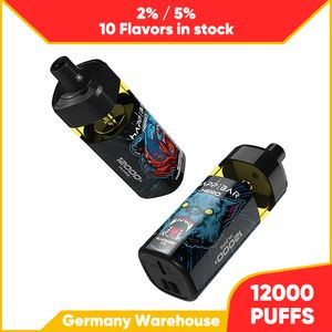 12000 Puffs 16 ml de gelo de melancia nic vape com pacote personalizado