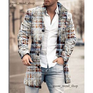 Mężczyźni odzież wierzchnia marka wiosenna marka długa męska kurtki s wiatrówki płaszcze Modne okop Masowe Casual Anglia Men's 532