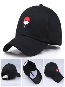 Japońskie anime baseballowy kapelusz tato Uchiha Family Logo Haftowane czapki baseballowe czapki na zewnątrz Hip Hop Snapback Hat dla mężczyzn Women4378231