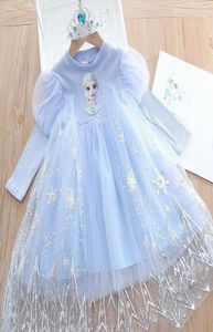 Kids Girls Princess Dress Cosplay Costume Autumn Baby Clothes Dresses Glitter Mesh 27T2245475