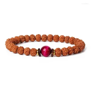 Strand original 20mm wenge contas pulseiras colorido sândalo meditação oração cura budismo tibetano rudraksha jóias