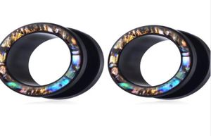 Akrylowe wtyczki tunelu do uszu skorupy kodowce UV wskaźniki rozciągające nadwozie piercing biżuteria rozszerzające się 70pcs 7 rozmiarów 4080092