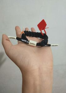 Male and female student couple personality bracelet popular tide brand little lion OW joint model lace braided bracelet1996137